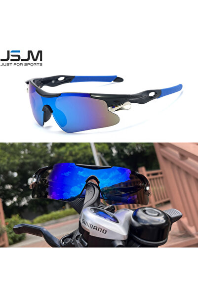 Choice Blue JSJM Outdoor Men Cycling Sunglasses Road Bicycle Mountain Riding ...
