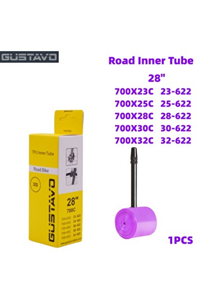 Choice Presta Valve 700c 85mm 23-32C Ivory GUSTAVO TPU Bike Inner Tube 700C 7...