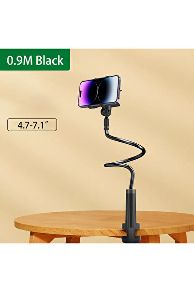 Choice Black 90cm Phone Holder Stand Lazy Bracket Headrest Bed 360 Flexible L...