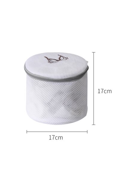 Choice6 Bra Bag 17x17cm Washing Laundry Bag Cute Embroidery Fine Mesh Polyest...
