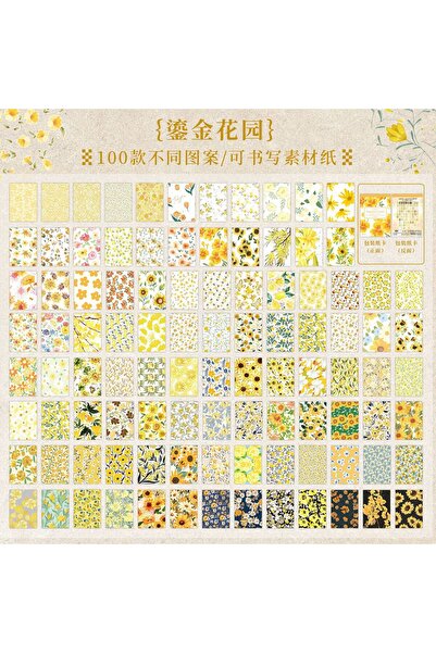 Choice1 A 100 pcs Creative vintage floral floral patterns decorate message No...