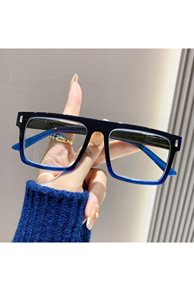 Choice20 +150 Blue 2025New Style Square Frame Big Face Slimming Reading Glass...