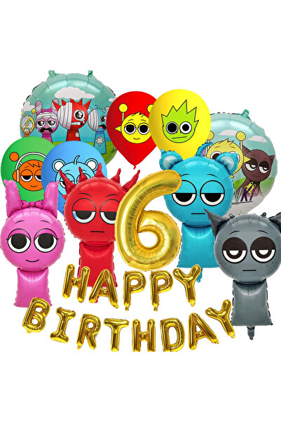 Choice14 other age 6-24pcs Sprunki Balloon Set Sprunki Birthday Party Decorat...