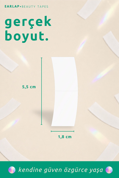 Beauty Tapes Max Hold Klasik Kepçe Kulak Bandı XXL boy, 20 Adet