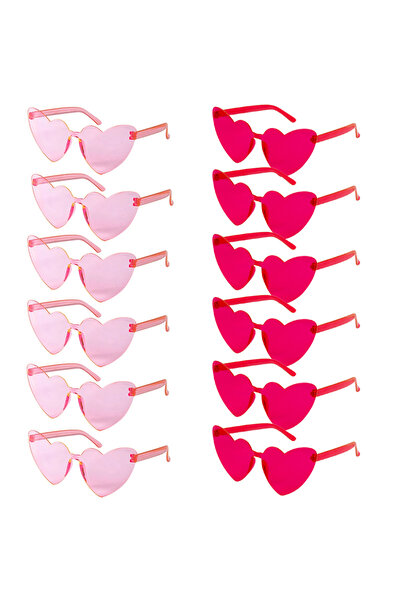 Choice10 12pcs mix 6/8/10/12pcs Wedding Bridal Shower Sunglasses Pink Red Hea...
