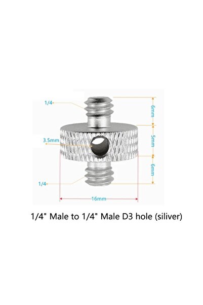 Choice4 F 1/4" to 3/8" Screw Adapter Converter Threaded Spigot Mount for GoPr...