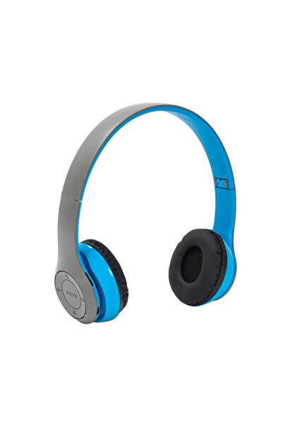 Choice4 Blue P47 Wireless Bluetooth Earphones With Mic Foldable Headsets Bass...