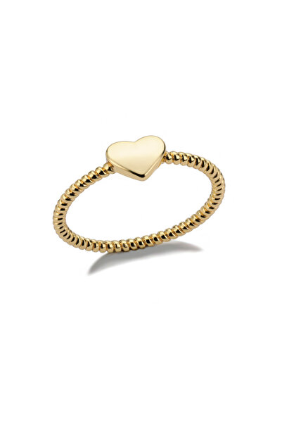 Choice JZ992G Cute Heart Rings For Women Stainless Steel Gold Color Spiral Tw...