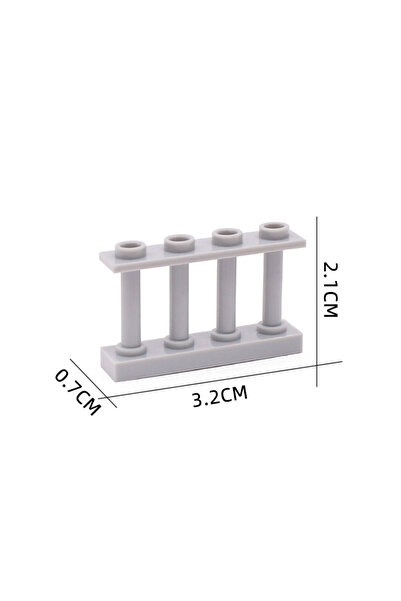 Choice40 15332 Light Gray Marumine 30PCS MOC Bricks City Fence Accessories Ra...