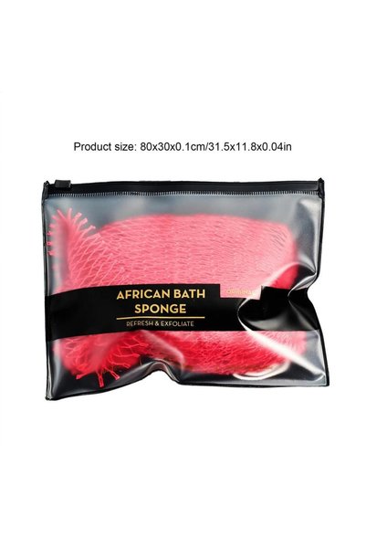 Choice1 Red African Sponge African Bath Net Reusable Body Scrubber For Skin S...