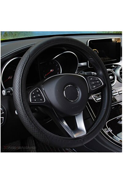 Choice4 black Car Steering Wheel Cover Microfiber Leather Anti Slip Cushion U...