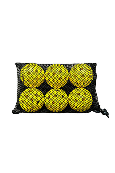 Choice5 Yellow 6PCS 12/6pcs Pickleball 74MM 40 Holes Outdoor Durable Pickleba...