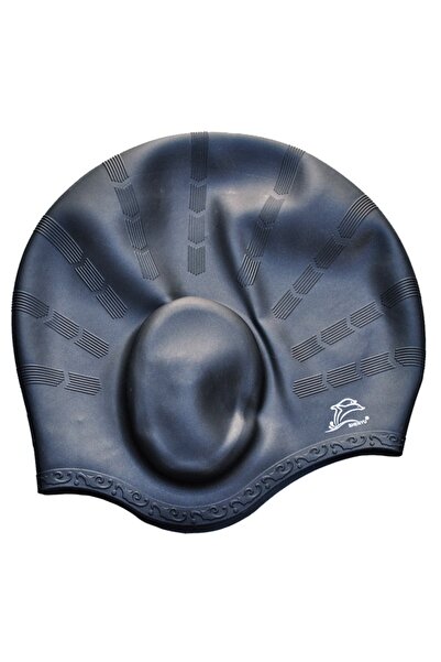 Choice B Men Women Swimming Caps Long Hair Waterproof Swim Pool Cap Ear Prote...
