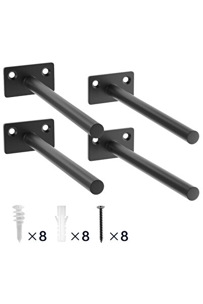Choice1 6 inch 4pcs 2/4/6 Pack-6 inch Floating Shelf Bracket, Hidden Brackets...