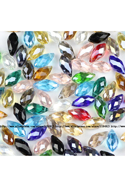 Choice4 CS600 Mixed color 6*12mm 50pcs Briolette Pendant Waterdrop Austrian c...