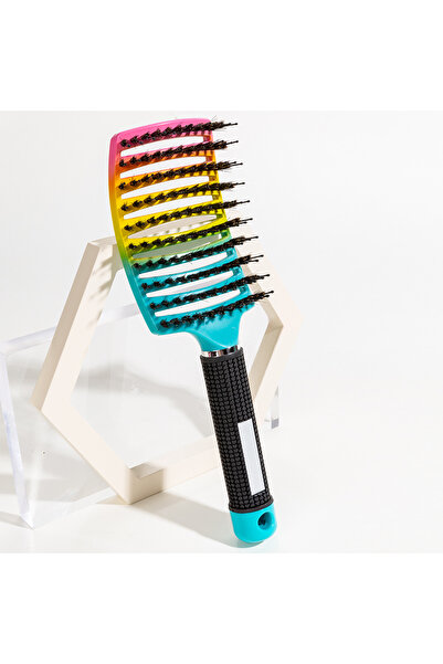 Choice Multi Detangling Hairbrush Scalp Massage Comb Bristle Nylon Women Magi...