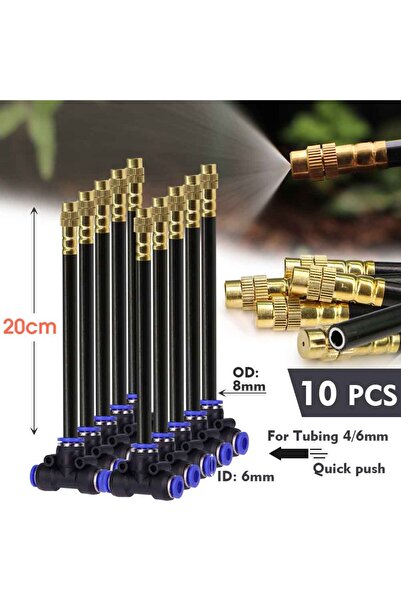 Choice4 only 20cm nozzles 30-5m 1/4" 4/6mm Misting Cooling System 360° Free-b...