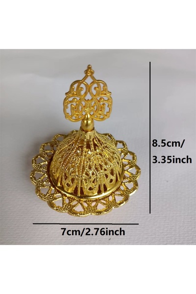 Choice Big round head Mini Crown Retro Copper Hollow Out Incense Stick Burner...
