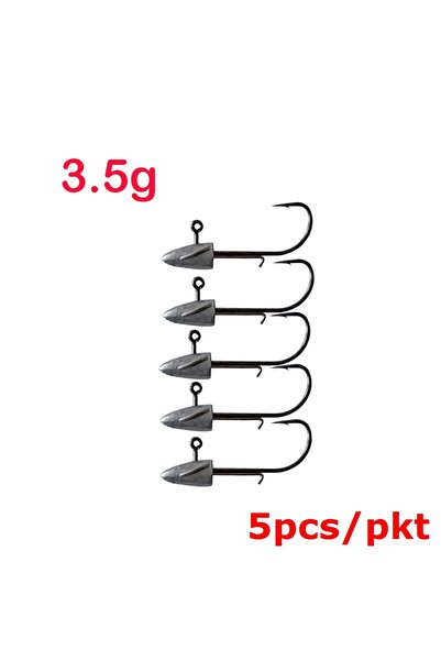 Choice 3.5g 5pcs 10pcs/pkt Swim Bait Soft Fishing Lure 7.5mm 2.1g Jig head ho...