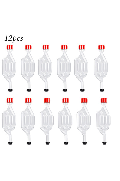 Choice4 12 pcs with Grommets S-Shape Airlocks ,Homebrew Bubble Airlock Carboy...