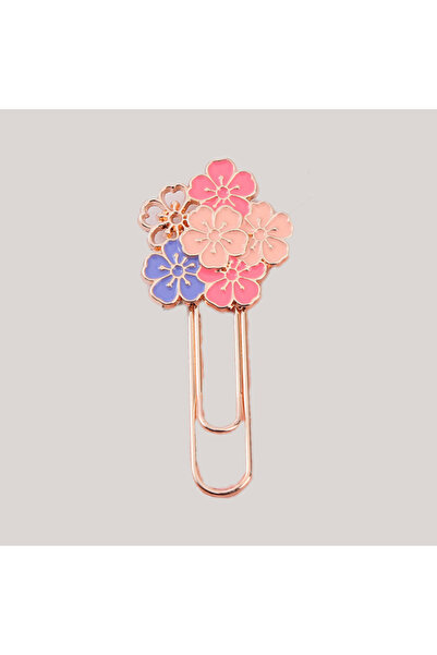 Choice1 Pink 1pc pink Sakura Flowers Metal Bookmark Exquisite Cherry Blossom ...