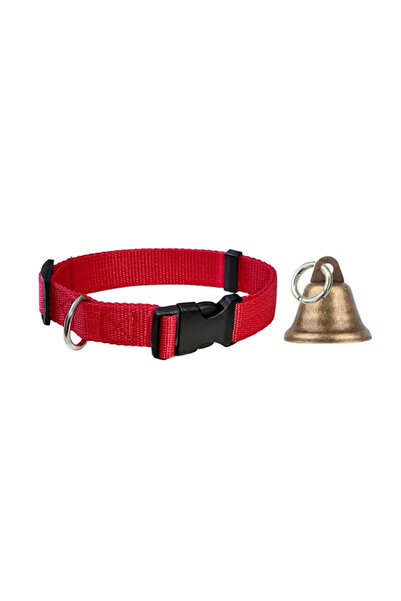choice2 Red 1pc Goat Collars with Bells Horse Sheep Grazing Bells Adjustable ...