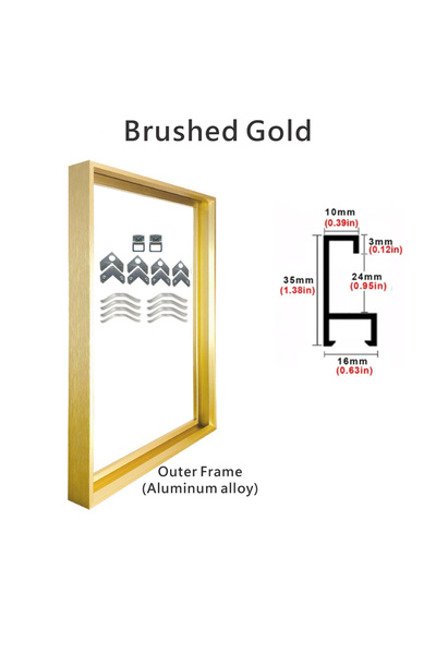 Choice 40x50cm Light Gold 8 Colors 40x50 30x40cm Canvas Picture Metal Aluminu...