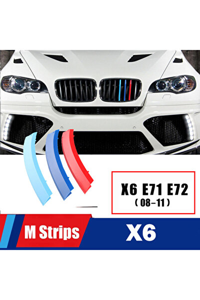 Choice27 شرائط زخرفية أمامية من طراز M Power لسيارات BMW X1 X2 X3 X4 X5 X6 X7...