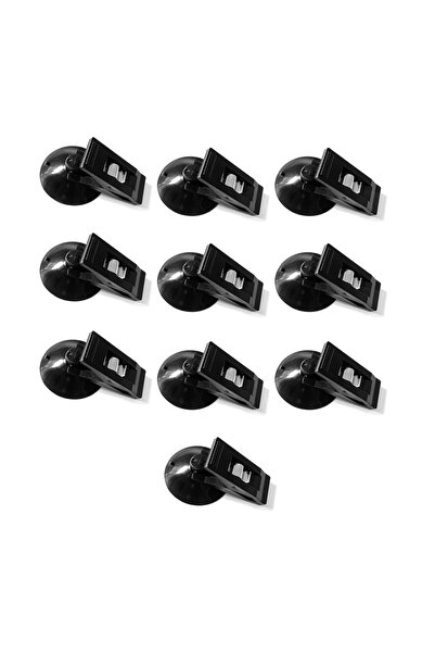 Choice1 10pcs Black 10PCS Car Window Sucker Clips Hook Car Interior Plastic C...