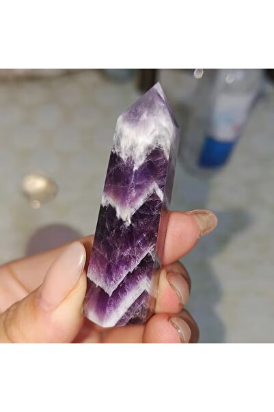 Choice1 7-8cm Natural amethyst point tower, pure and fragrance-free home deco...