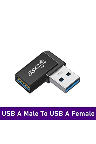 Choice16 محول تمديد USB3.0 ذكر إلى أنثى بزاوية 90 درجة من NNBILI طراز D-002