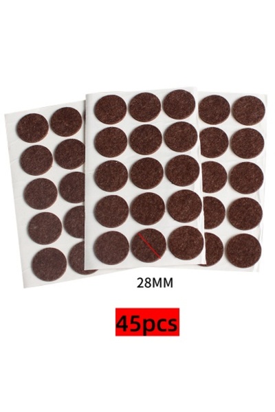 Choice 28mm-45pcs 3-72Pcs Self Adhesive chair leg pads felt 3mm Thick Floor S...