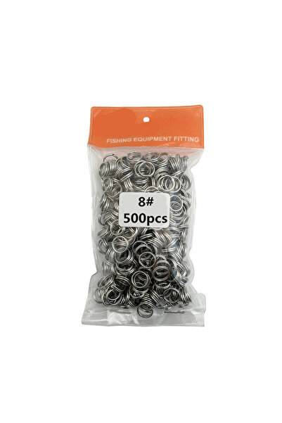 Choice 8mm 500PCS 400/500pcs Fishing Split Rings 4-10mm Crank Hard Bait Snap ...