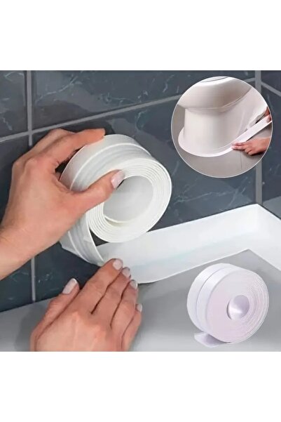 Choice1 3.7CM 3.2M White 5M Bath Caulk Tape Self Adhesive PVC Oil-Proof Kitch...