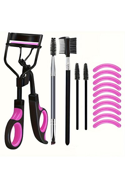 DUTRIEUX 15pcs pink 7/15pcs Eyelash Curler Set With Replacement Pads For Wome...