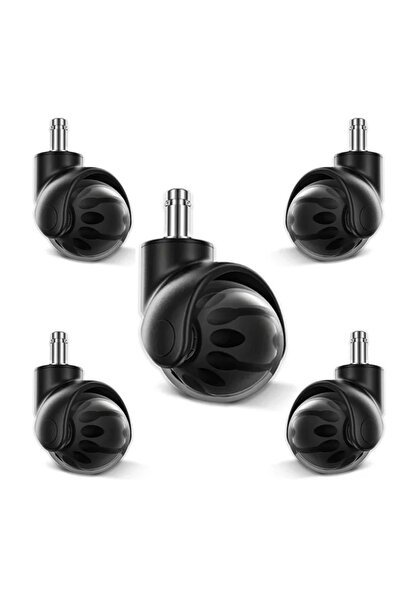 choice2 11 mm (5 Packs) 2 Inch Ball Type Furniture Office Chair Wheels Nylon ...