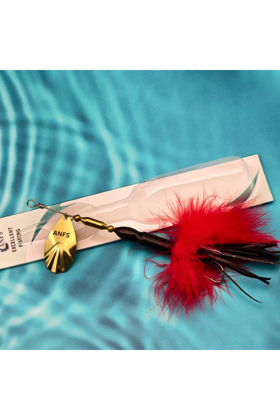 Choice FCP29T-2693-D ANFS 1pc Musky Pike Spinner Bucktail - Heavy Metal Fishi...