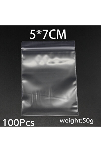 Choice 5 x 7 cm-100pcs 30-100pcs/bag 4*6/5*7/6*8/7*10/8*12cm Zipped Lock Recl...