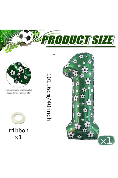 Choice5 Other 1 40inch football print digital balloon football print birthday...