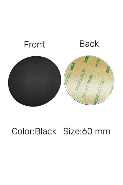 Choice 5pcs Black 60mm 5pcs 30mm 35mm 40mm 50mm 60mm Magnetic Metal Plate For...