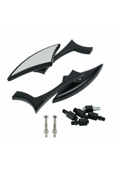 Choice1 black Motorcycle Rear Side Mirrors For Harley Sportster XL 883 XL1200...
