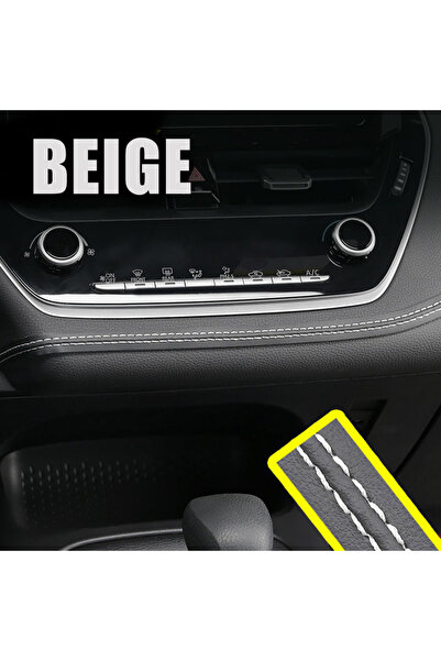 Choice4 250 CM BEIGE Pu leather Car Style Universal DIY Flexible Interior Mou...