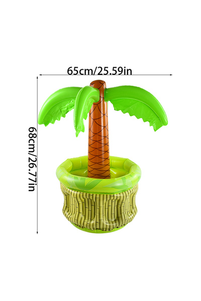 Choice1 A Inflatable Palm Tree Ice Bucket Bear Cooler Drink Holder Hawaiian B...