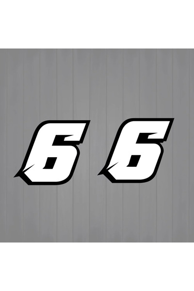Choice27 Height 5cm 2PCS Reflective 6 ISGTDRM 2PCS Motorcycle Racing Arabic N...