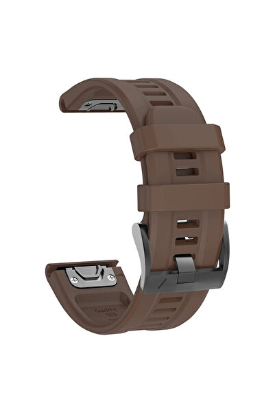 Choice For Fenix 7 Brown QuickFit 22mm 26mm Strap for Epix Gen 2 Silicone Ban...