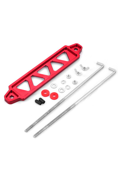 choice2 Red full set 190mm Aluminum Car Battery Tie Down Mount Holder Bracket...