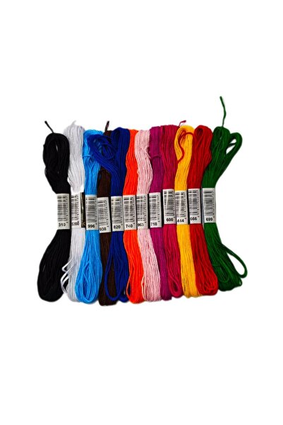 Choice 6 Strands 12pcs 8/12/24/36Pcs Multicolor Similar DMC Thread Cross Stit...