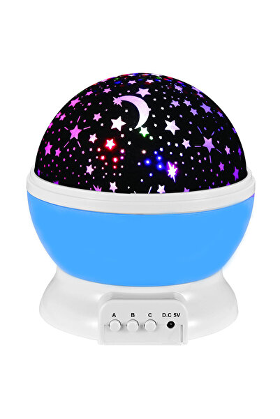 Choice3 USB Plug Blue Night Lamp Projector Starry Sky Night Light Projector B...