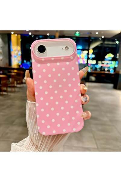 Choice10 iPhone 16 Pink Korea Colorful Polka Dot Pattern Phone Case For iPhon...