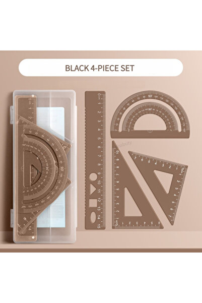 Choice Gold 4 In 1 Aluminum Alloy Ruler Stationery Set Aluminum Alloy Multifu...
